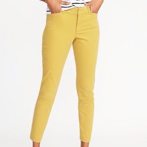 Ankle-length stretch chinos